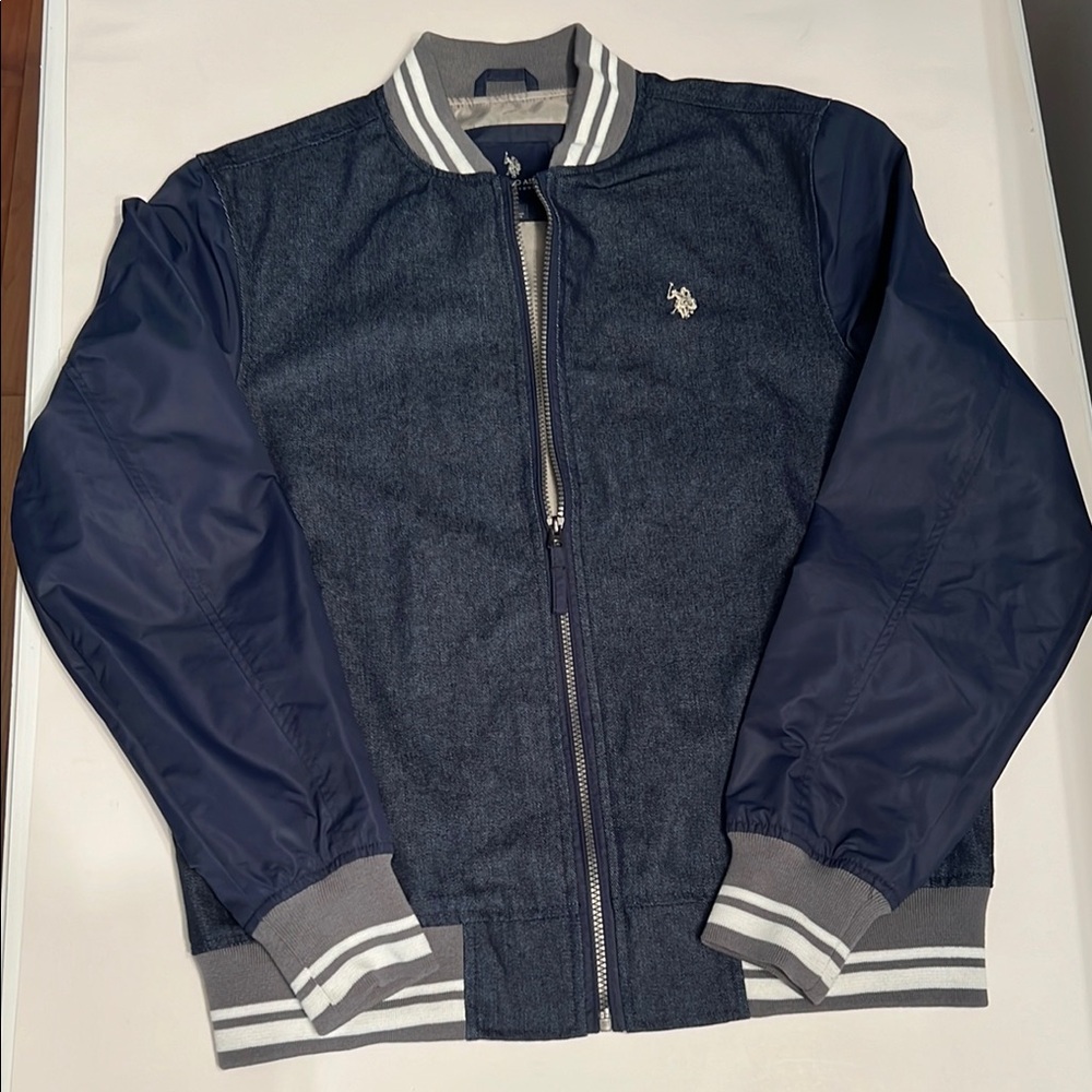 U.S. Polo Assn. Denim Varsity Bomber Jacket